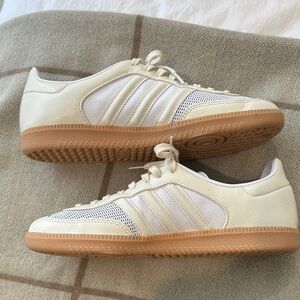 Brand New Adidas Women’s White and Cream Sneakers - Size 9.5